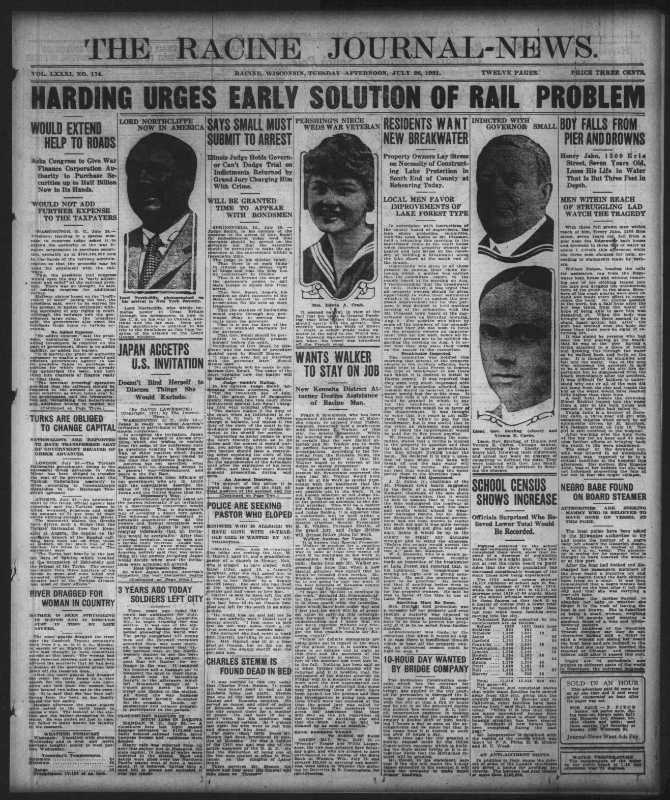 July 26, 1921
